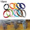 12Pcs Adjustable Pet Collar Anti-lost Soft Name ID Collar for Dog