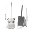 Small Broom Dustpan Set Cute Panda Toddler Broom and Dustpan Combo Housekeeping Helper Combo Pretend Play Cleaning supplies