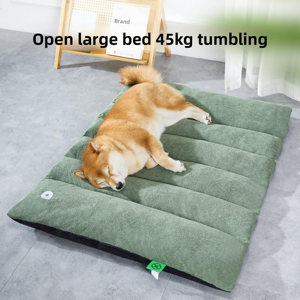 Dog Sleeping Mat Large Size With Waterproof Fabric And Cloud Plush For Indoor Use