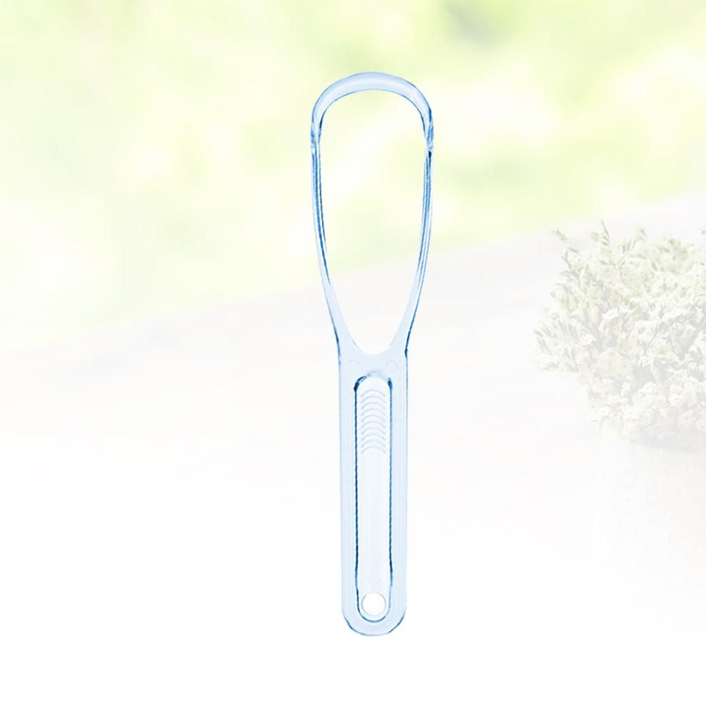 1pcs Tongue Cleaner Scraper Food Grade Ergonomic Design For Oral Care Bad Breath Removal Bacteria Plaque Cleaner