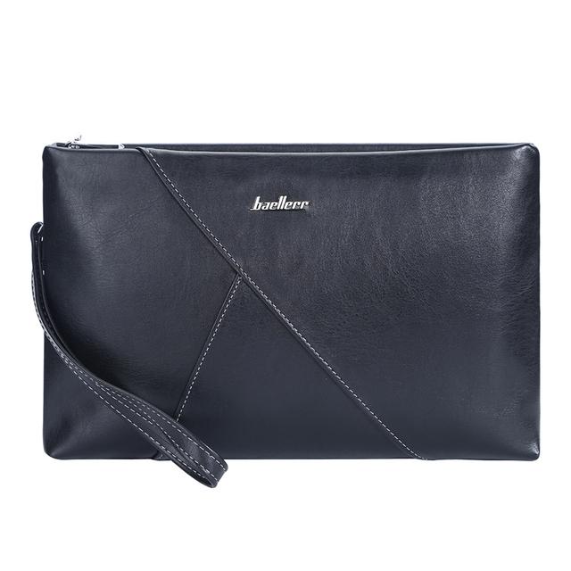 Men'S Soft Leather Wallet Long Purse Men Clutch Bag Large Capacity Zipper Wallets