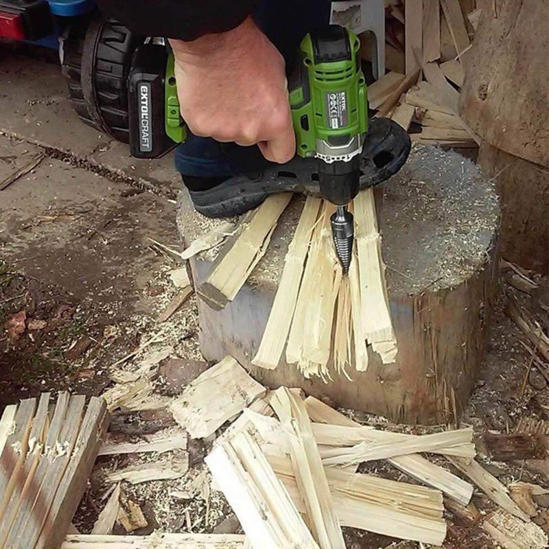 32mm Wood Drill Bit Splitter Drill Hammer Drill Firewood Splitter Driller Square/Round/Hex Shank Drill Bit Split Drilling Tool