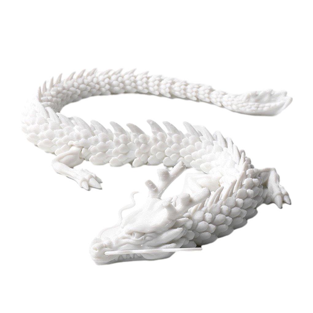 45/30cm 3D Printed Chinese Dragon Shenlong Crafts OrnamentsToy Joint Movable Dragon Model Home Office Decoration Decor Gifts