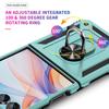 For Samsung Galaxy Z Flip7 5G Case TPU + PC Phone Cover with Ring Kickstand Drop Protection