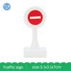 Big Size Block Bricks Train Tracks  Traffic Stop Lights Straight Duploes Black Accessories Diy Hot Toys For Children Baby Gift
