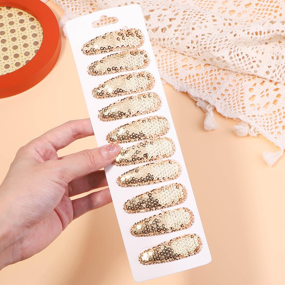 10Pcs/Set Korean Party Sequins BB Clips Hair Clips for Kids Handmade Hairpins Barrettes Headwear Girls Baby Hair Accessories