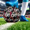 Cristiano Ronaldo Τυπωμένη Μπάλα Ποδοσφαίρου Μέγεθος 5 Ανθεκτική στη Φθορά Κανονική Μπάλα Προπόνησης για Ενήλικες Δώρο για Φανατικούς Ποδοσφαίρου για Εσωτερικό Εξωτερικό Αγώνα Αθλητισμό