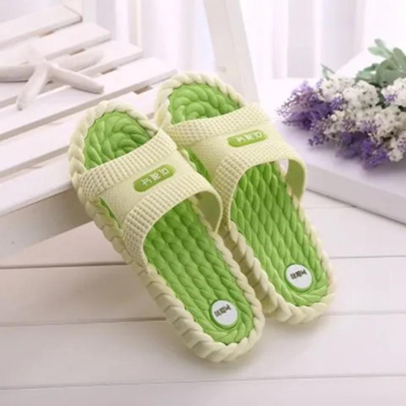 Sommer-Badezimmer-Badewanne, rutschfeste Herren- und Damen-Hausschuhe mit dicken Sohlen, Sandalen und Hausschuhe