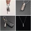 Mini Titanium Alloy Sealed Waterproof Medicine Bottle Keychain, Compact Carry-on Decorative Keychain for Camping and Travel Accessories