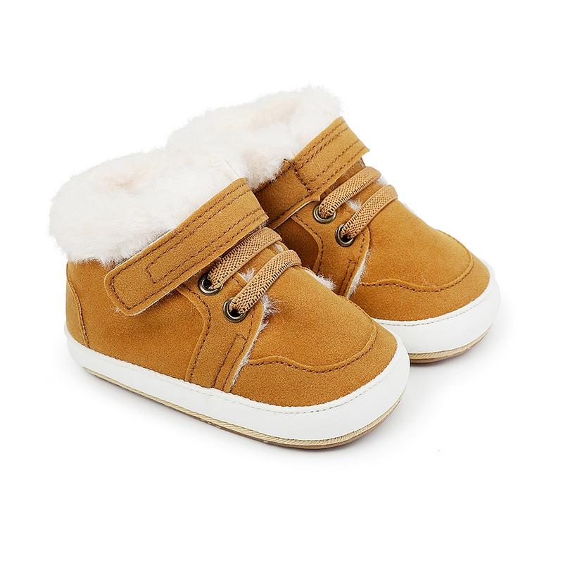 Infant Baby Kids Flat Non-slip Warm Sneaker First Walking Shoes