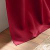 Rideaux occultants - Rouge - 135x240 cm - 100% polyester - 8 œillets - Lavable