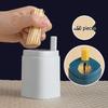 Automatic Pop-up Toothpick Holder for Home, Restaurant, and Hotel - Press-Type Dispenser Box.