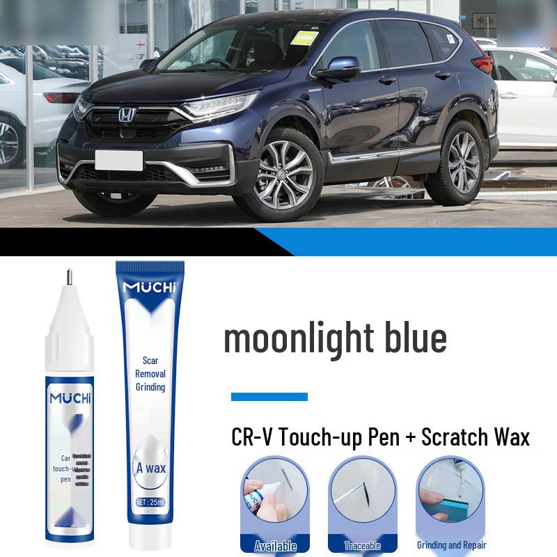 CRV Crystal White Pearl & Black Touch-Up Paint Pen for Car Scratches