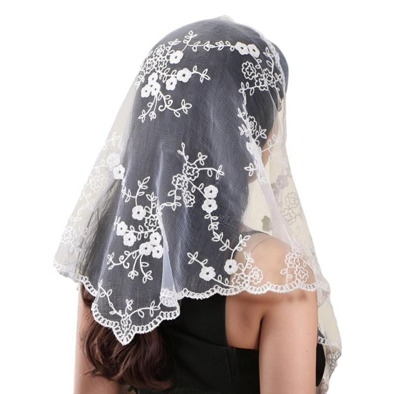 Elegant Lace Bandana For Women Breathable Polyester Fabric Hair Accessory For Daily Wear