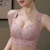 Exquisite Lace Plus Size Bra, Slim and Underwire-free, Fashionable and Sexy Underwear