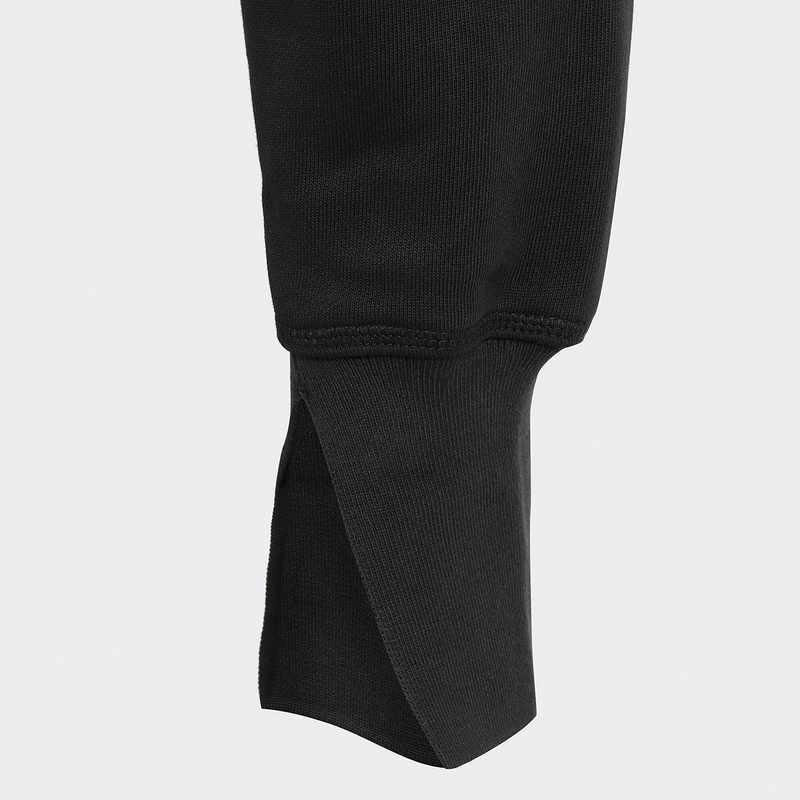 Adidas X Stella McCartney Collaboration McCartney Splitcuff Casual Soft Comfortable Solid High Waist Knitted Sweatpants Women Bottoms Black IW9852