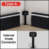 0.5m/1m Hidden Corner LED Skirting Line Aluminum Profile Recessed Backlight Baseboard Connector Wall Trim Floor Bar Strip Light