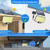 High Power 234LED Sensor Solar Light Outdoor 3 Working Modes IP65 Waterproof Lights for Yard Garden Fence Decorative Wall Light