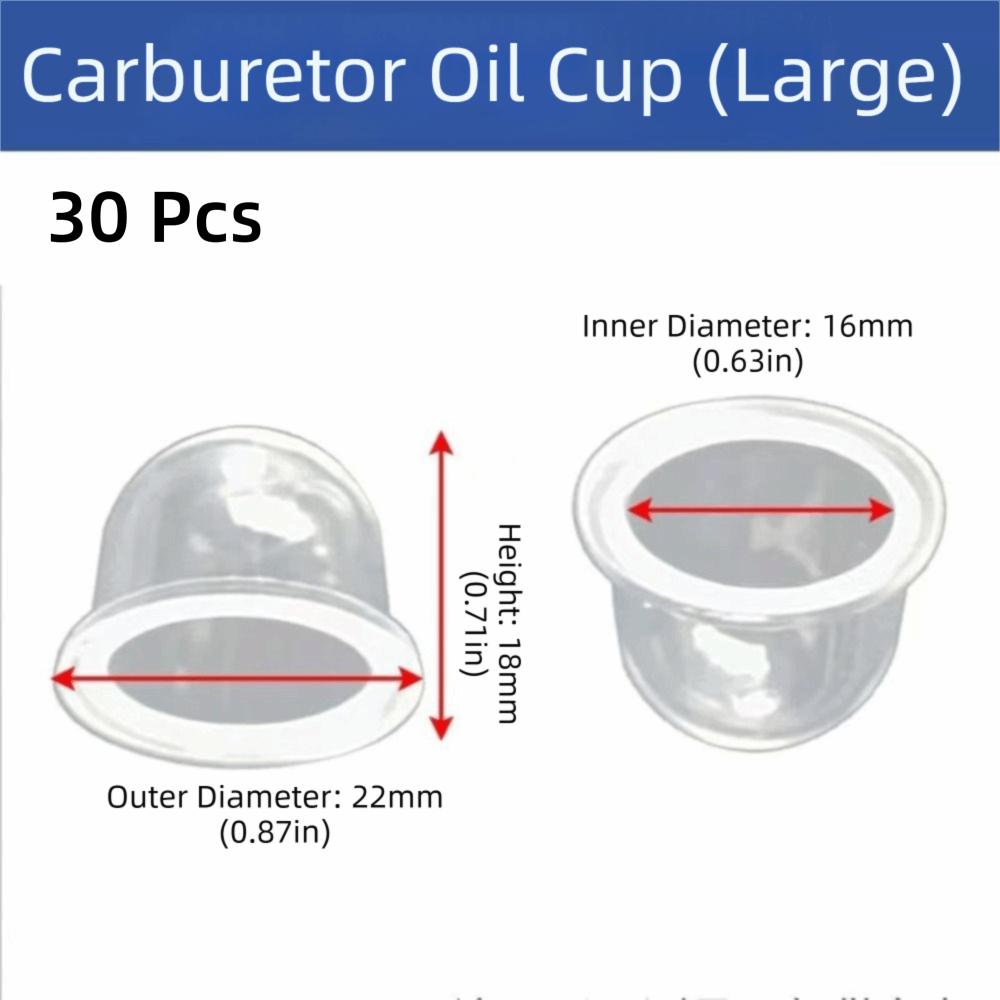 PVC Material Carburetor Primer Bulb 19mm Small Fuel Pump Carb Primer Bulb Cap  Chainsaws