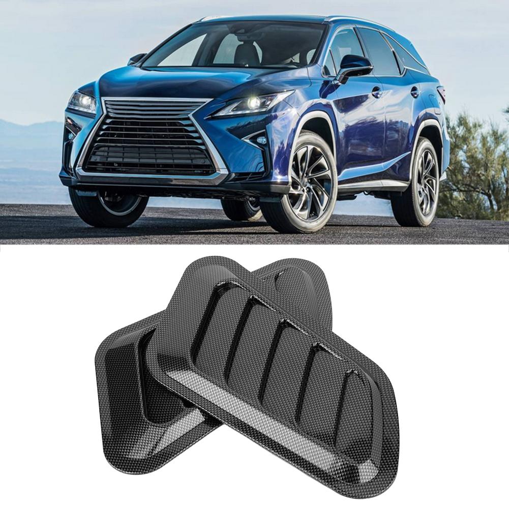 2Pcs Car Decorative       Hood Vent Cover Car Decoration Accessories