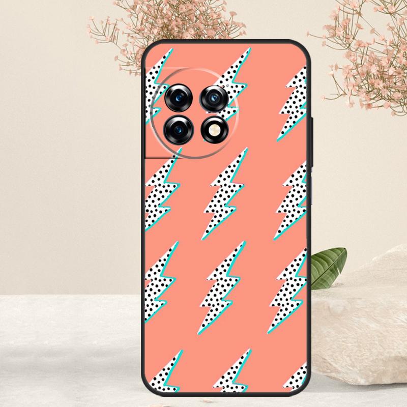 preppy stars lightning pink Case For OnePlus 15 13 12 11 13T 13R 15R 10R 10T 8T 9 10 Pro Nord 5 CE 4 3 Lite N20 N30 Cover