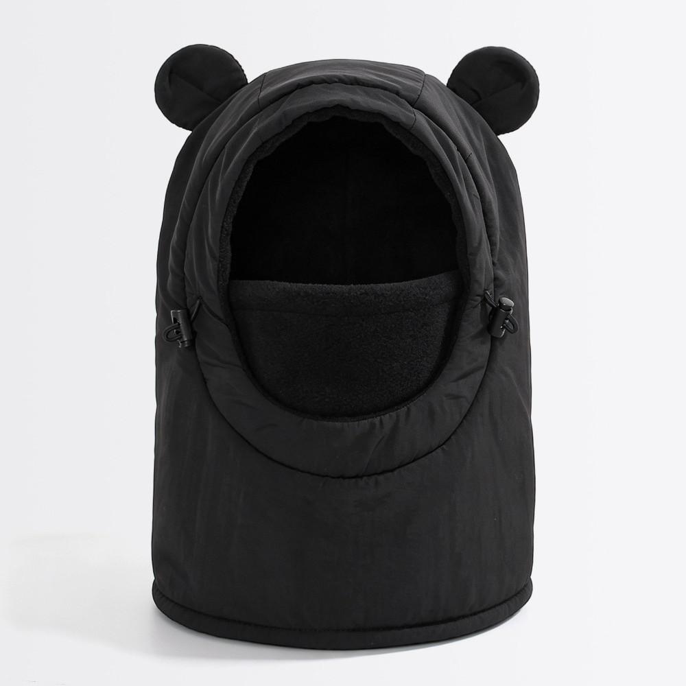 Fleece Lined One-piece Hat Scarf Windproof Children's Hats Cute Winter Hood Hat