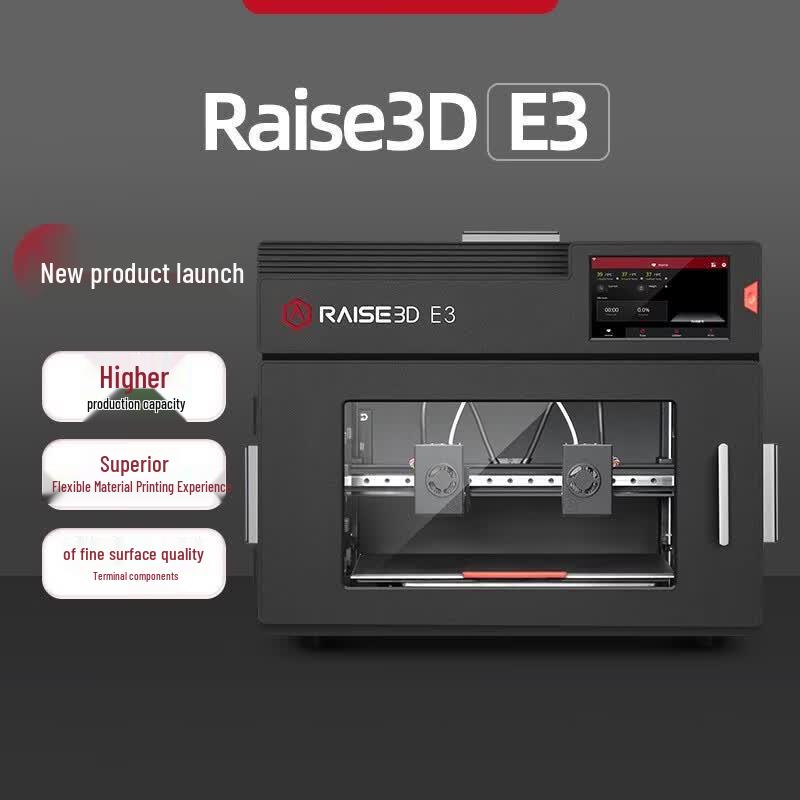 RAISE E3 Pro IDEX Dual-Nozzle 3D Printer CN Plug (adapter Included)