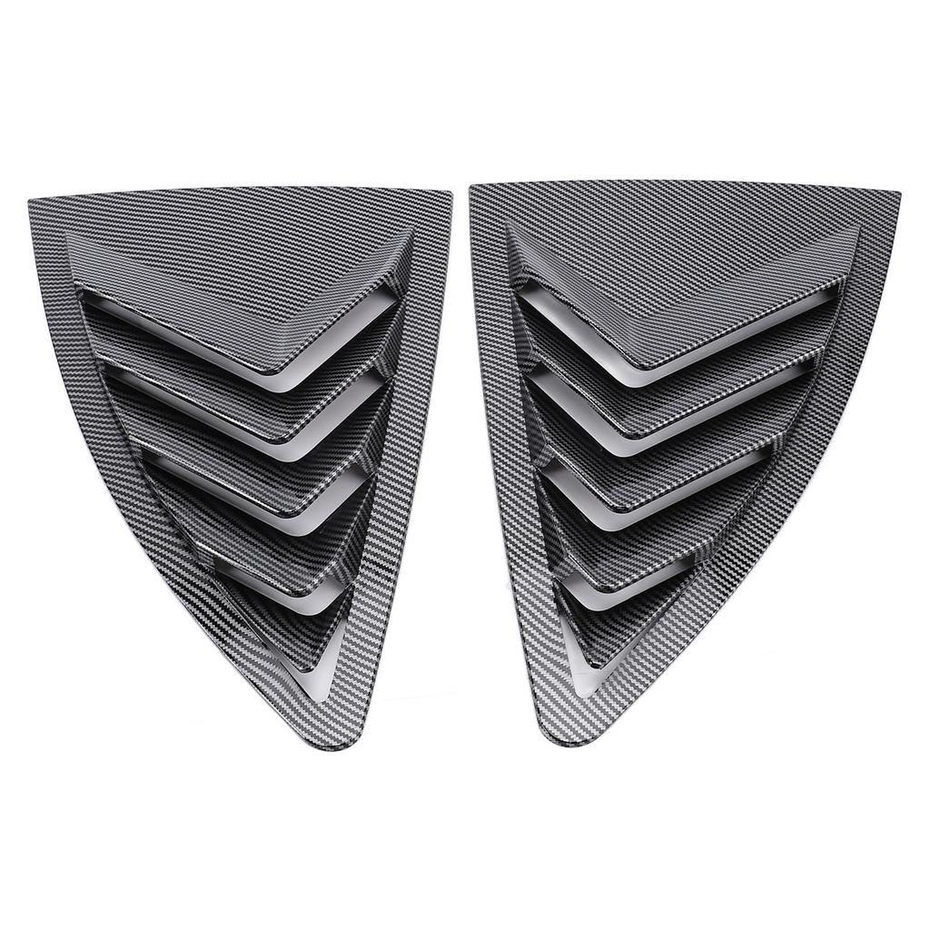 Pair of Rear Side Window Louver Air Vent Left Right Window Shutter Cover Trim Replacement for GT86
