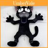 99 Nights In The Forest Black Cat Plush Toy With Soft Short Pile For Kids And Adults