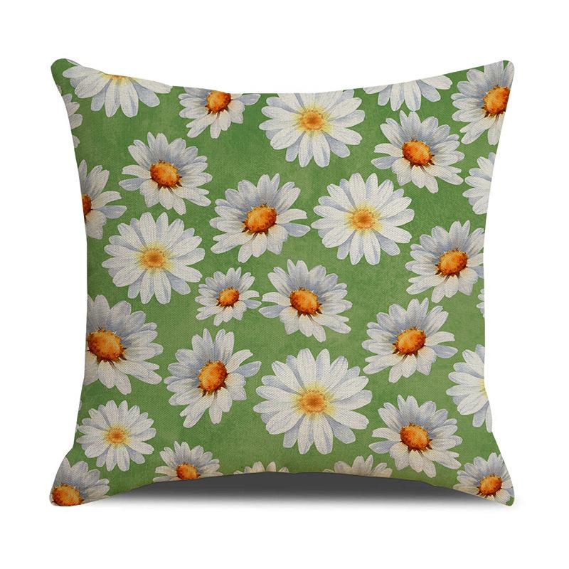 Little Daisy Letters Throw Pillow Covers With Digital Printing Of Short Plush Fabric Car-Shaped Sofa Cushion Home Decor
