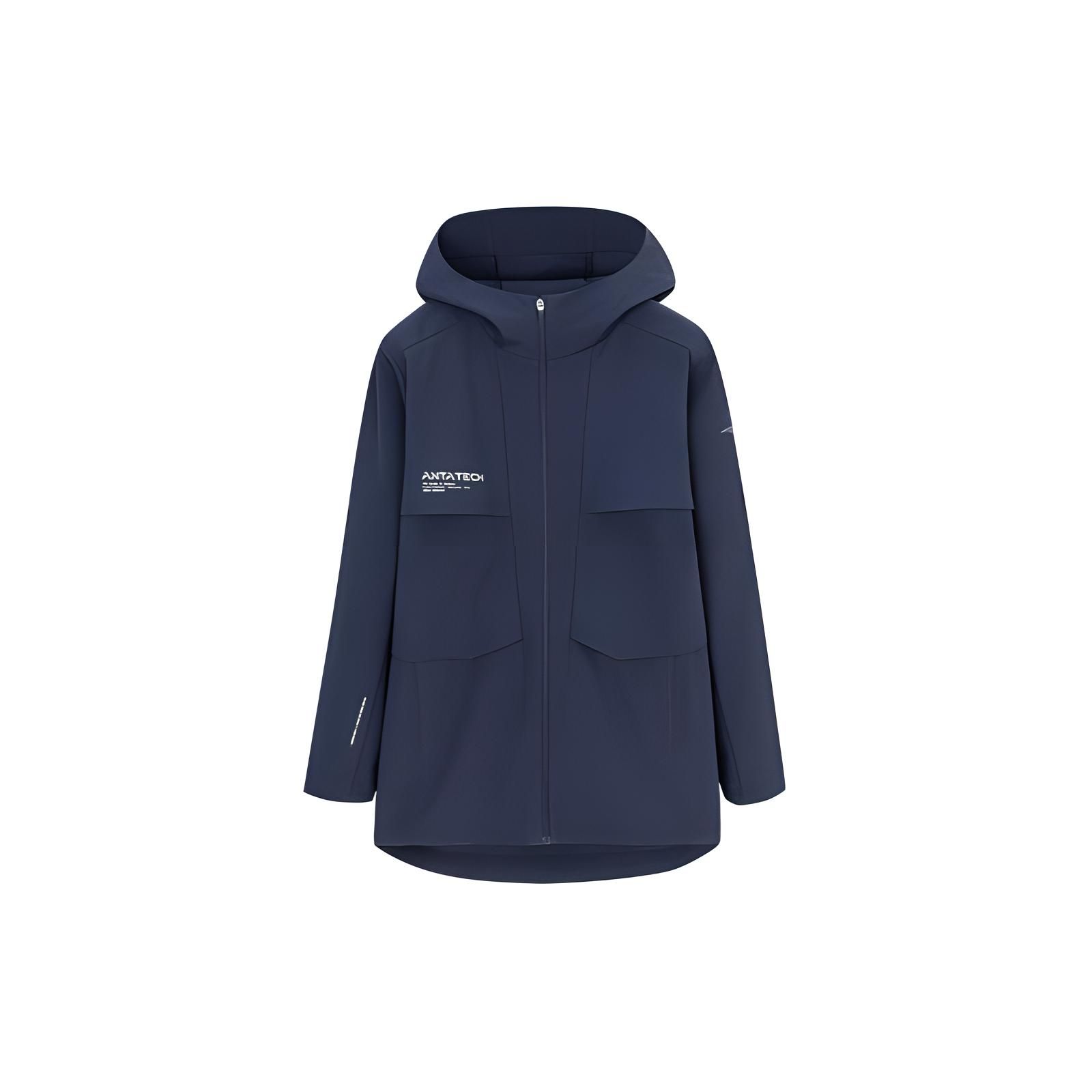 

Anta Толстовка с капюшоном на молнии с логотипом Training Series, мужская куртка темно-синего цвета 952317611-2 XL