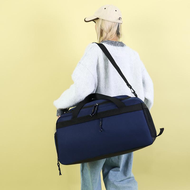 Men's and women's simple sports dry and wet separation fitness bag leisure going out large capacity portable belt shoe compartment leisure travel bag