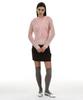 Lace Drape Hoodie Top_Pink