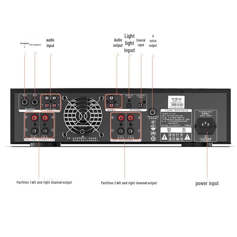 Soaiy SA-7020 KTV & Conference Audio Amplifier