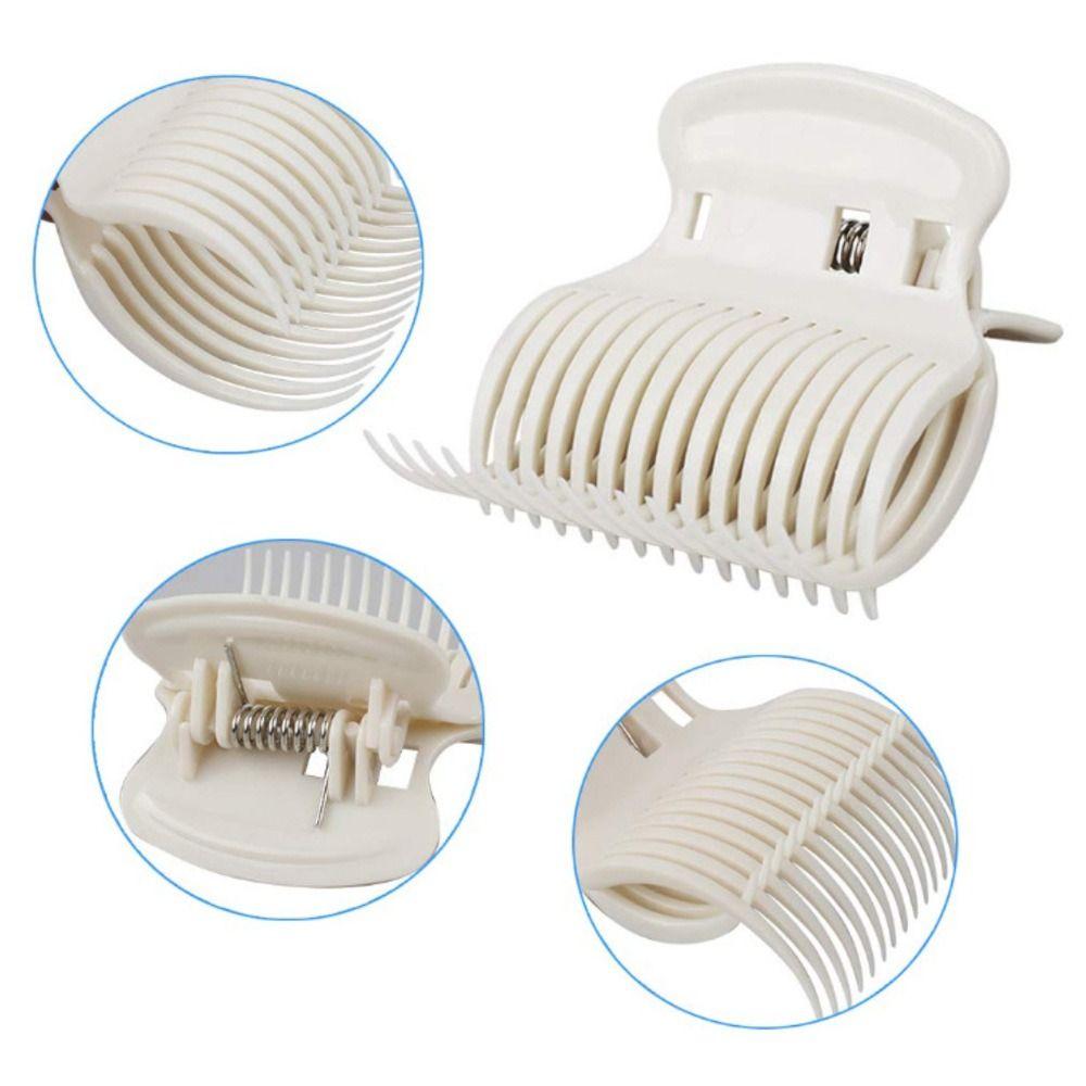 12pcs/set White Hair Dye Perm Insulation Clips Black Hot Roller Super  Professional