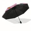 1pc Hello Kitty Pattern Umbrella with Plastic Handle,Suitable for All Seasons Home Travel Outdoor UmbrellaSanlio593