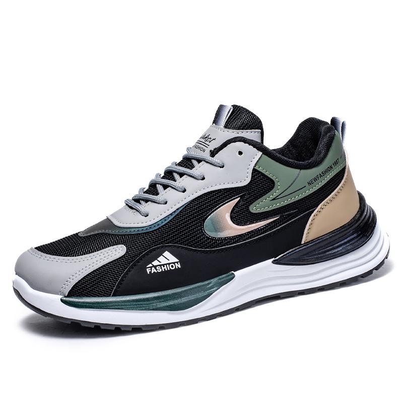 Men's shoes 2025 new men's trend versatile mesh casual shoes running shoes youth trend shoes light sports shoes men