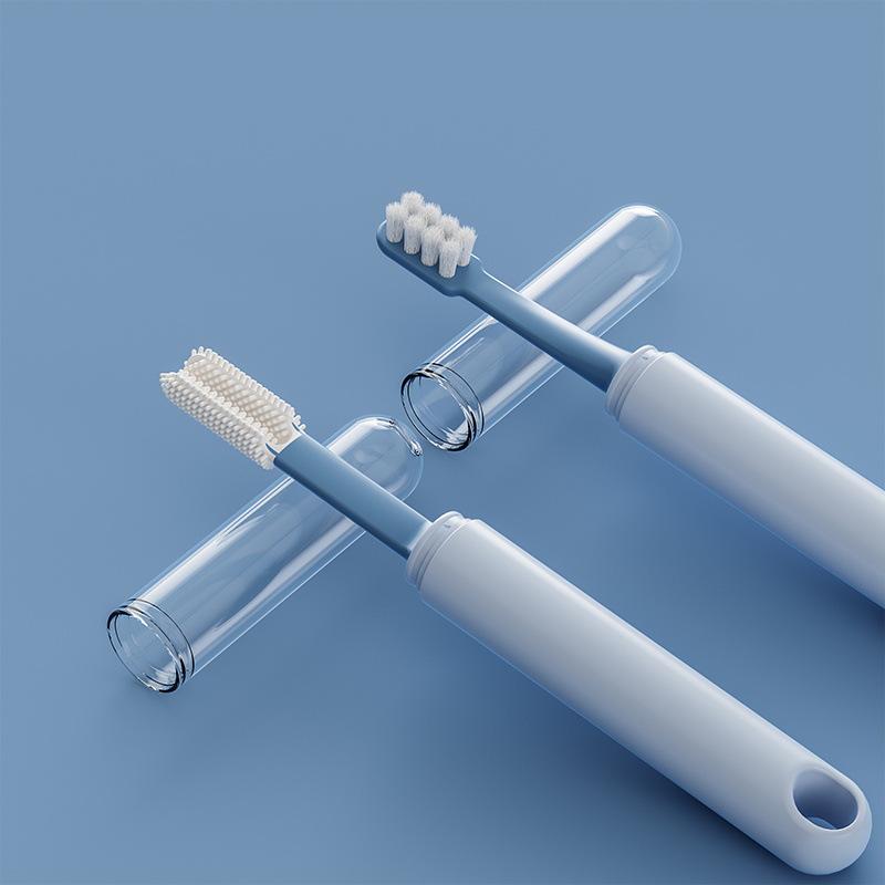 Dual-Ended Pet Toothbrush Set for Cats and Small Dogs
