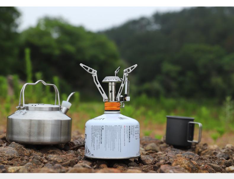 Ultra-Light Portable Mini Butane Gas Stove for Camping, Cycling, and Fishing