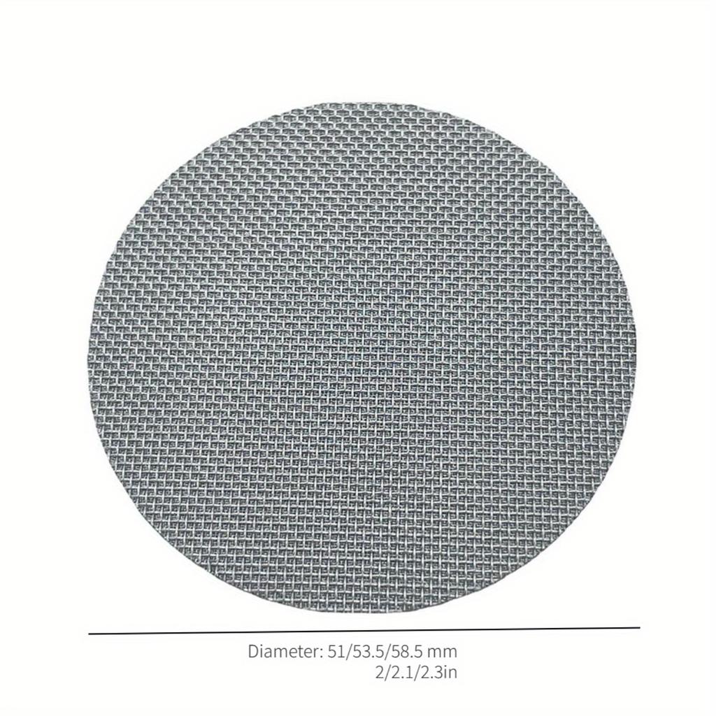 1 pieza de repuesto para placa de filtro de café de 51/53,5/58,5 mm, filtro de malla antirreflujo, portafiltro para mango de cafetera, pantalla de disco.