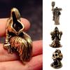 Vintage Copper Ghost Goddess Statue Skeletal Mage Figurine Tabletop Ornament Miniature Halloween Home Decor Crafts Gift