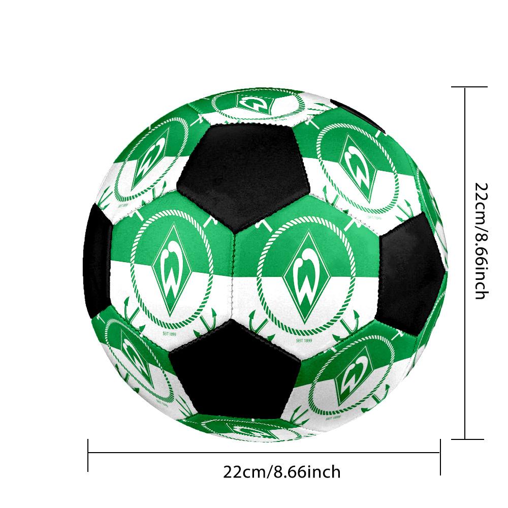SV Werder Bremen Soccer Ball Colorful All Ages Machine Stitched PVC Competition Ready Durable High-Bounce.SIZE5