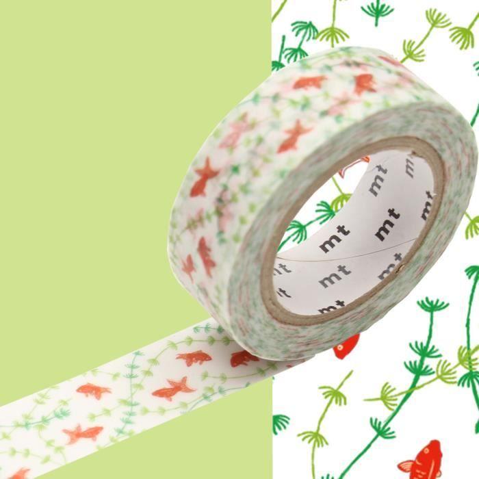 Masking Tape - MT EX - poissons rouges - goldfish