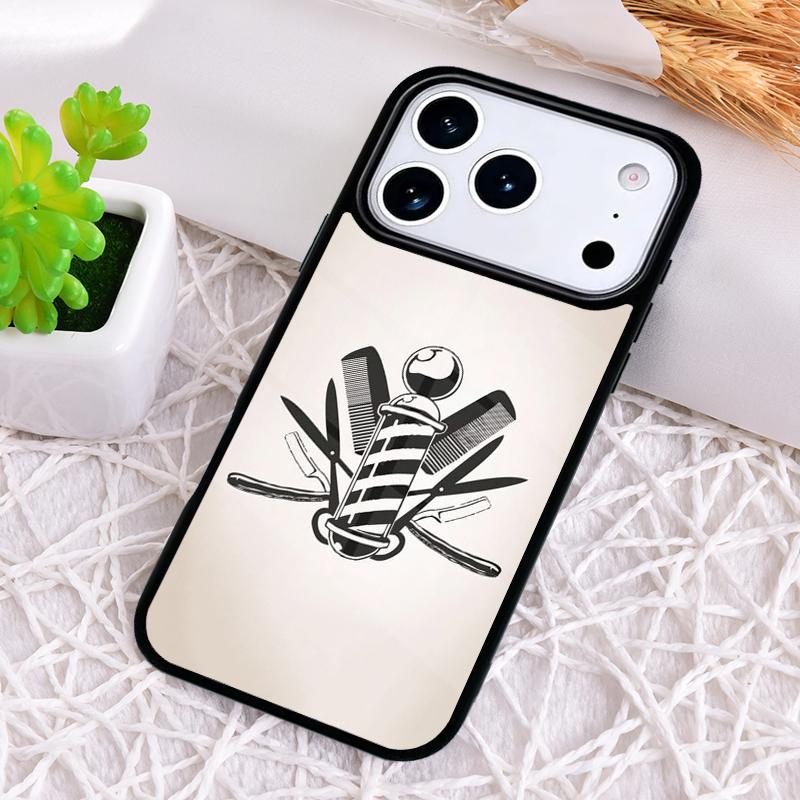 Barber Hair Stylist Phone Case for iPhone 17 Air 16 15 11 12 14 13 Pro Max Shockproof Cover