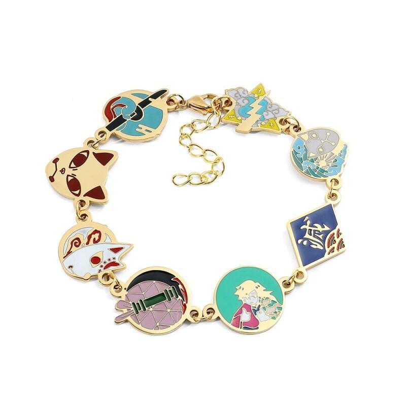 Demon Slayer Tomioka Giyuu Bracelet Peripheral Exquisite Creative Cartoon Fast Girls Holiday Gift