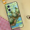 Cute Turtles Painted Phone Case For OPPO Reno 12 12F 13 13F 11 8T 7 8 10 Pro OPPO Find X8 X6 Pro X3 X5 Lite Cover