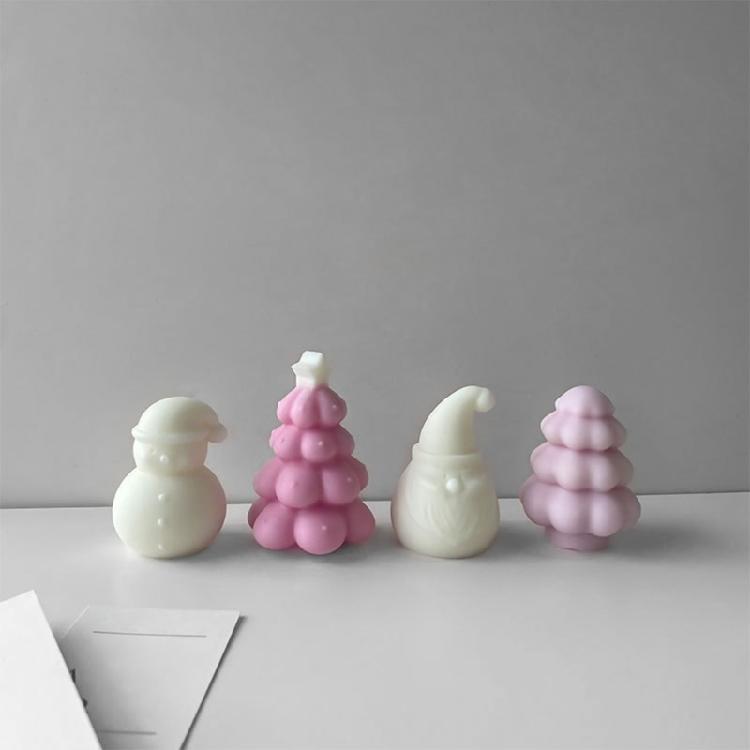 Handmade Desktop Decor Gypsum Epoxy Resin Dwarf Candle Mould for Home Decoration
