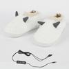 Usb Heating Slippers for Women Adjustable Temperature Warm Keeping Home Shoes Female Cute Little Monster Comfort Plush Slippers