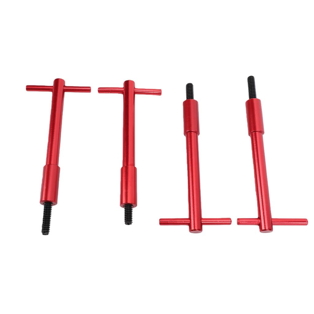 4PCS Valve Cover T Bar 1 4in 20 Red Aluminum Valve Cover Wing Nut Replacement for Chevy V8 1955 1986