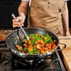 HexClad Hybrid Nonstick Wok with Stainless Steel Insulated Dishwasher Oven Safe Up To Induction and Compatible with All Countertops 14-inch Lid,